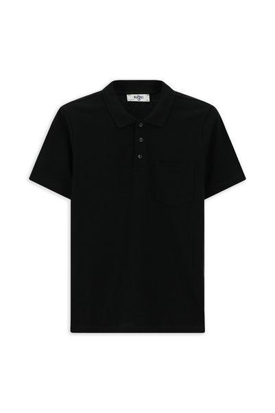 Slim Fit Slim Fit Cotton Pocket Polo Neck T-Shirt