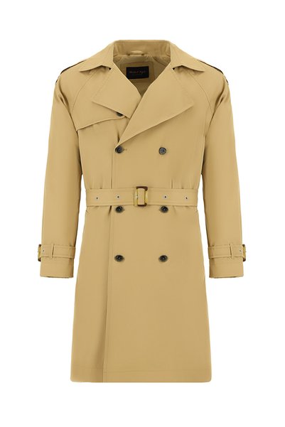 Cotton Double Breasted Top Coat & Trench Coat