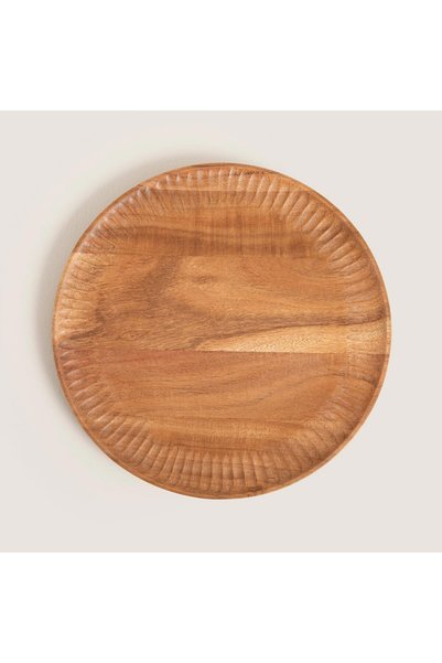 Alessandra Decorative Plate 32X32X2Cm Natural