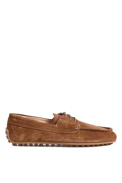 Tütün Men's Leather Casual Shoes Roggy-Garry-Suet