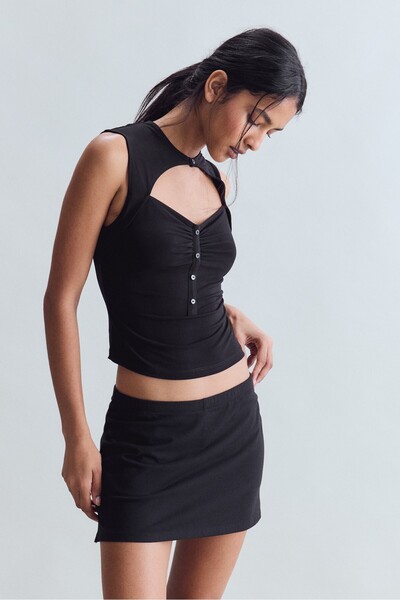 Drawstring, Slim Fit T-Shirt