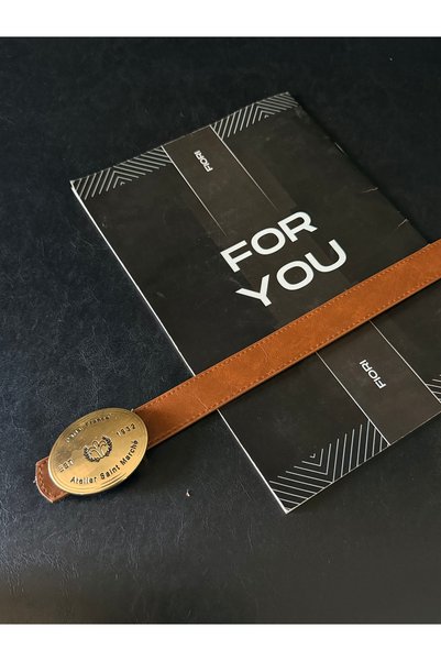 Imported Oval Gold Buckle Thin Belt, Trouser Belt, Shirt Belt, Jacket Belt
