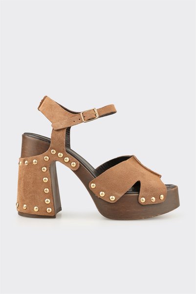 Tan Leather Women's Sandals