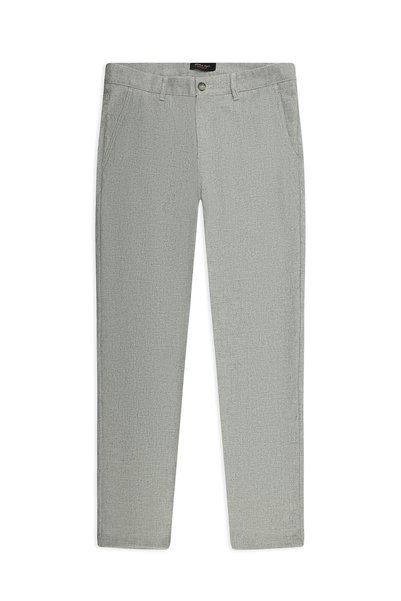 7 Drop Slim Fit Slim Fit Wool Pack Side-By-Side Pocketed Classic Flannel Trousers
