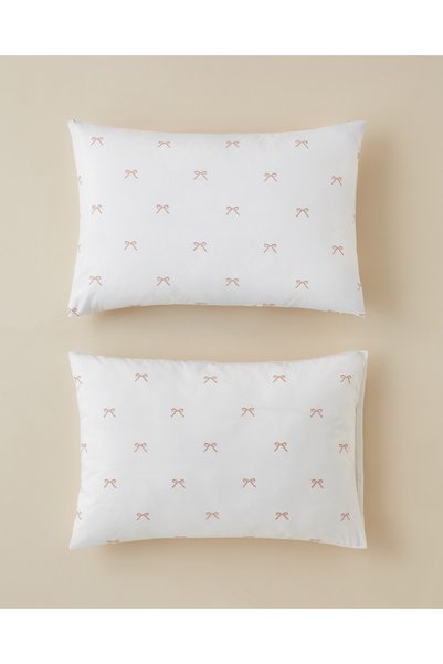 Romance Ribbon Easy-Iron 2-Piece Pillowcase 50X70 cm Pink