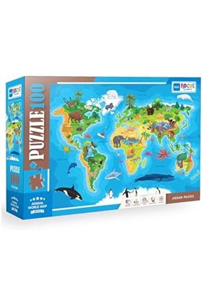 Sellbuystore 100 ПАРЧИЊА - ANIMAL WORLD MAP 1308391