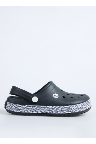 Black Men's Beach Slippers Infernon