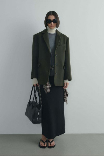 Black Recovery Pencil Skirt