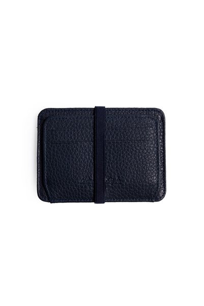 Leather Floater Card Holder with Rubber Closure