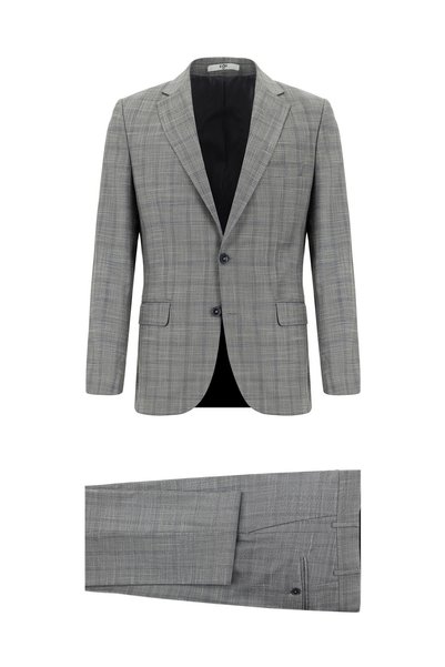 6 Drop Regular Fit Standard Cut Plaid Suit