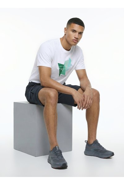 D6Sm-Tst3781 White Crew Neck Relaxed Fit Men's T-Shirt