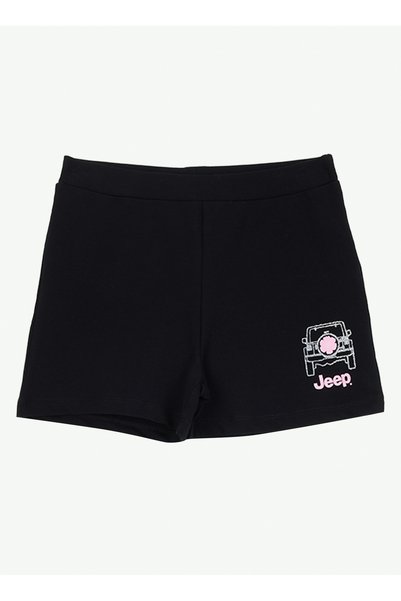 Black Girls' Shorts J6Sg-Sht7633