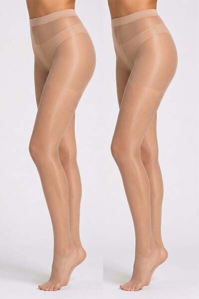 Thin 15 Denier Skin Color 2-Piece Pantyhose