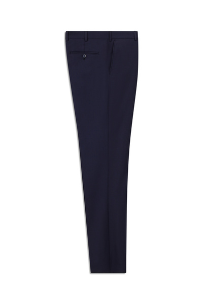 6 Drop Regular Fit Standard Cut Wool Classic Fabric Trousers