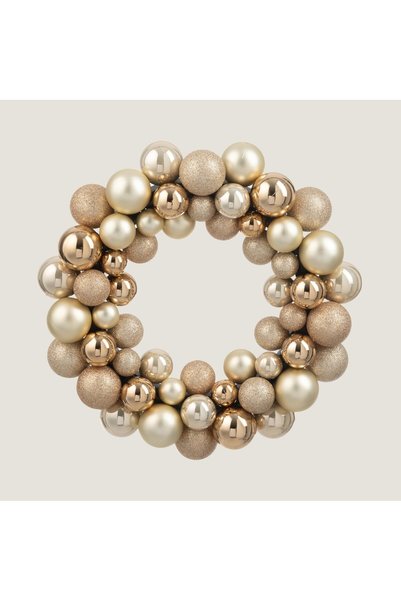Volica Christmas Wreath Beige