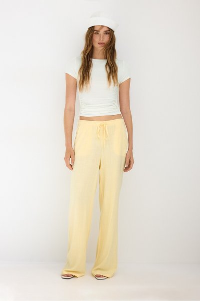 Flowy Linen-Like Pants
