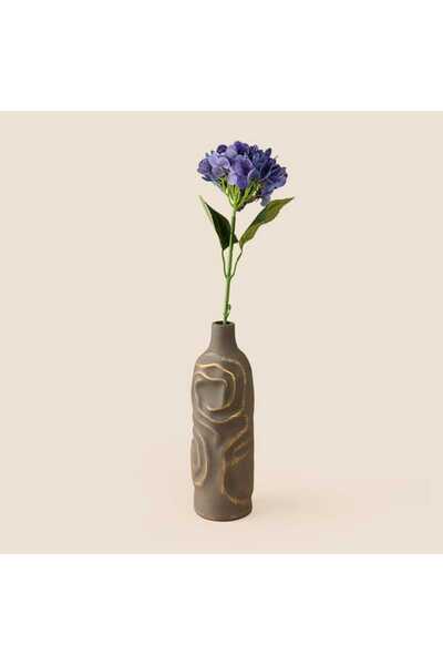 Deco Hydrangea Artificial Branch Flower - Purple - 66 cm