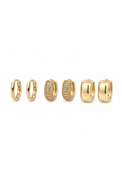 Steel 6-Piece Earring Set
