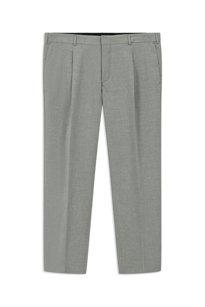 4 Drop Relaxed Fit Comfortable Cut Pleated Classic Fabric Trousers
