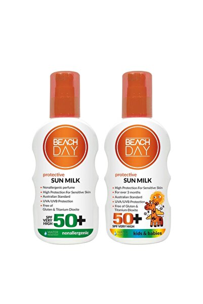 Sun Milk хипоалергено (50 SPF) - Sun Milk Kids (50 SPF) сет за заштита од сонце од 2 дела