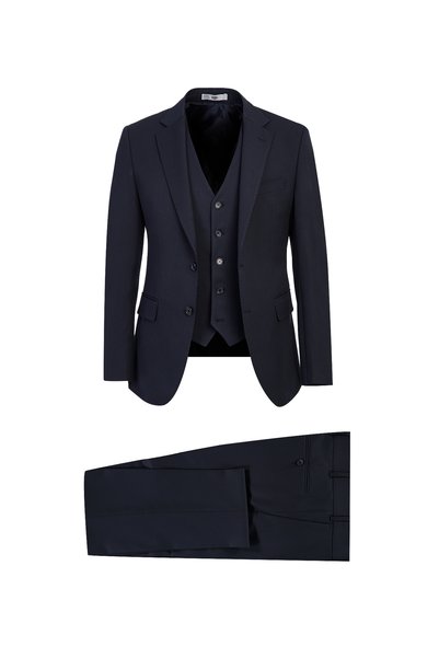 7 Drop Slim Fit Suit with Vest