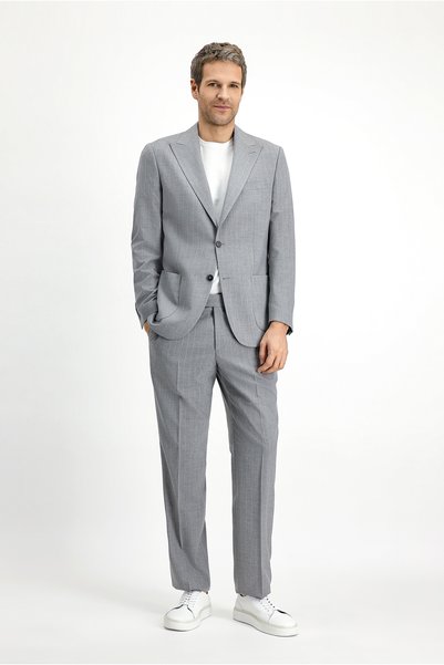 6 Drop Regular Fit Standard Cut Striped Suit