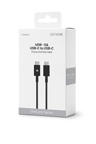 45W 5A Type-C до Type-C супер брз кабел за полнење и пренос на податоци, CE сертифициран, компатибилен со Samsung - SPK-17 црн