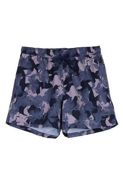 Navy Blue Men's Shorts Swimwear Pique