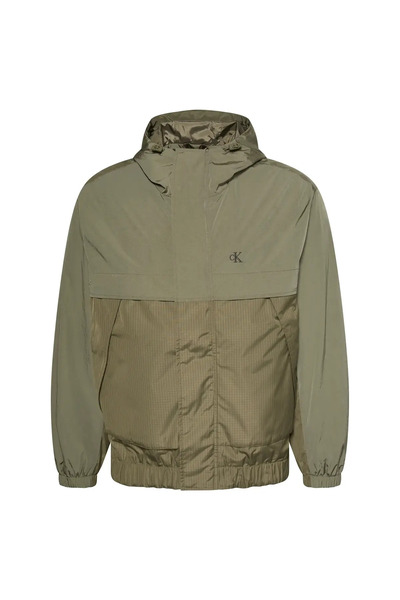 Ls Ltwt Nylon Mixed, Ldy Men's Green Coat
