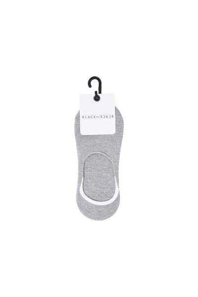 Gray Melange Women's Ballerina Socks Ymr003