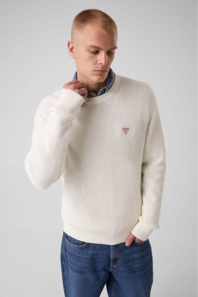 Men's White Knitwear M4BR30Z3HM1-G293