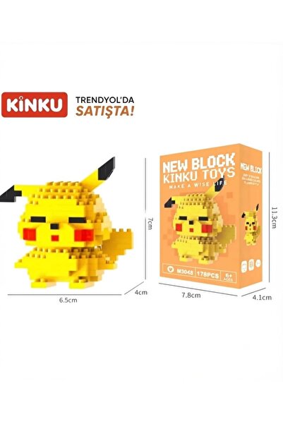 Нов блок Pokemn блок сложувалка-Сложувалка-3D за развој на интелигенција- Мини слатки фигури минијатурни