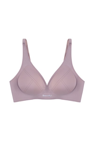 Wireless Laser Seamless Scratched Pattern Invisible Removable Pad Bra