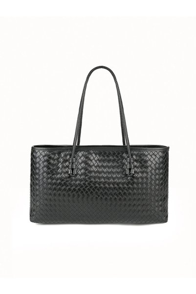 Siena Black Knitted Women's Shoulder Bag