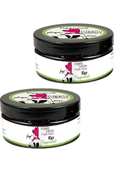 Nipple Nibblers Tingle Peppermint 2 парчиња балсам за стимулација на брадавици со вкус на нане 50ML - крем за гради со нане