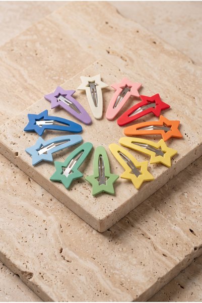 Girl's 10-Piece Starry Ecru Pencil Buckle Set