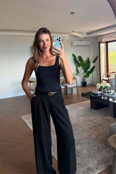 Premium Kalderon Wide Leg Woven Trousers