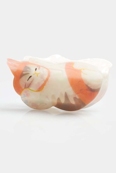 Cat Figured Bone Peg Buckle