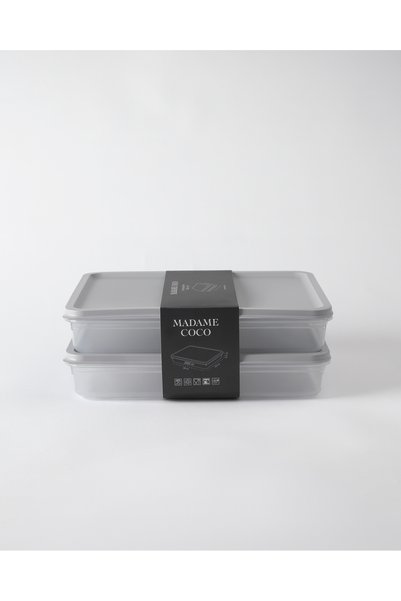 Bonn 2-Piece Storage Container - Soft Gray - 2X2600 ml