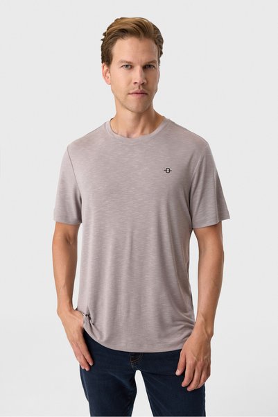Regular fit mink basic t-shirt