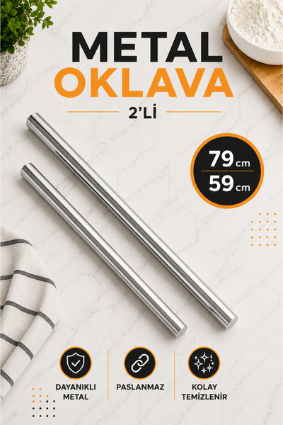 Сет од 2 Masterchef алуминиумски нерѓосувачки (79-59CM) метални сукалки