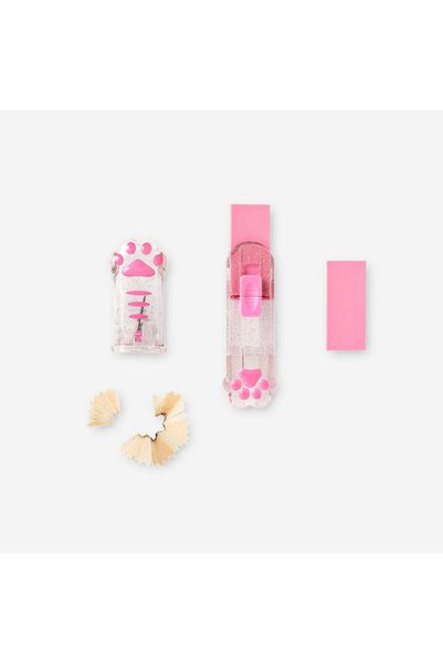 Pencil Sharpener Eraser with Paw Detail
