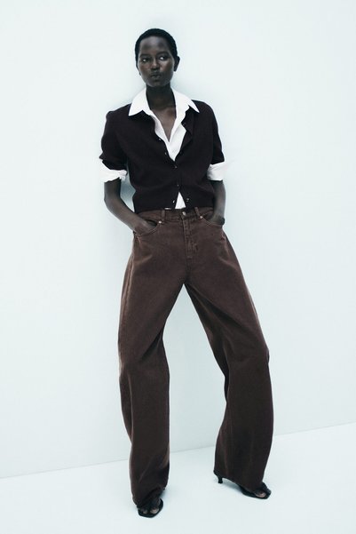 Barrel Regular Waist Jeans