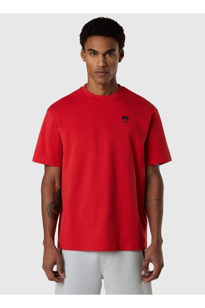 Red Men's Comfort Fit Printed T-Shirt Ns0000693158