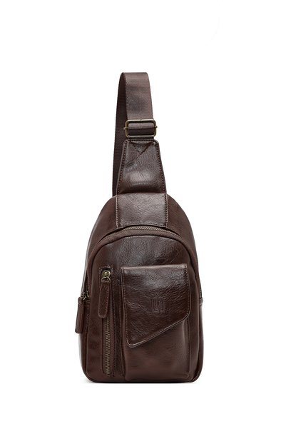 Men's Brown Crossbody Bag 25Wbd3020Ft