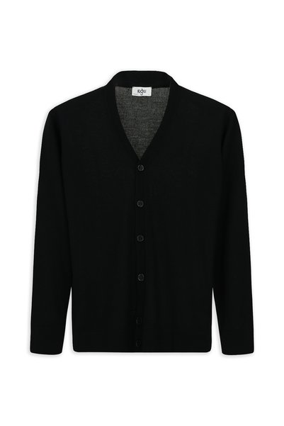 V-Neck Buttoned Wool Knitted Sweater Cardigan