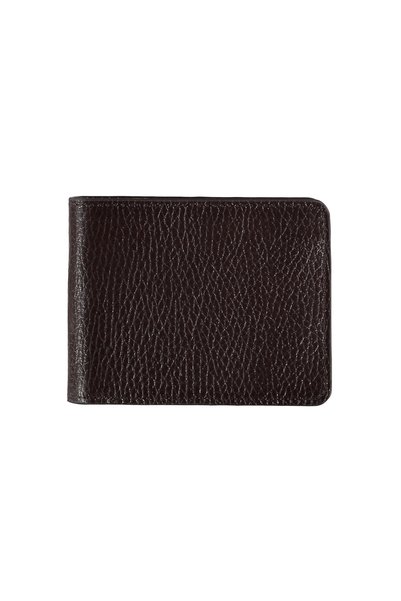 Patterned Horizontal Leather Wallet with Coin Compartment