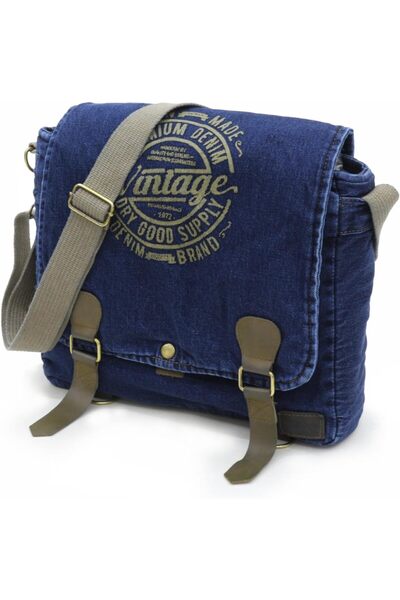edl shop Old Cotton Cargo 8045 платнена чанта за таблет, документи, лаптоп и училиште