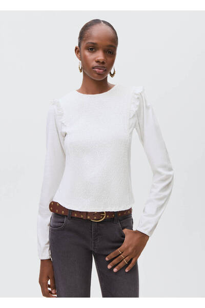 Frilled Drawstring T-Shirt