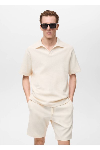 Textured Regular Fit Polo Shirt